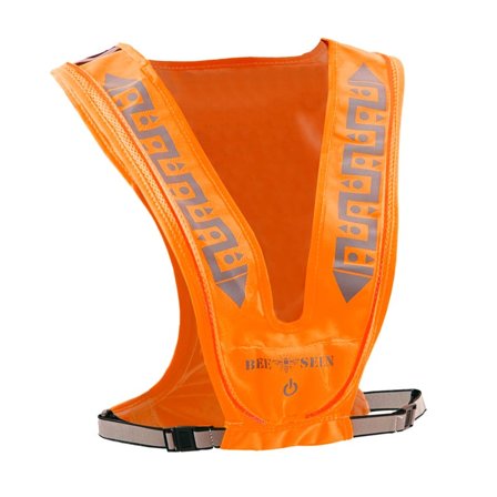 BeeSports LED Vest USB unlined vests Orange OneSize