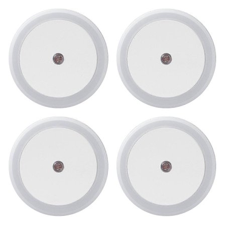 Nattlampa, vägginsats med ljussensor, LED-nattlampa, trappa, hallampa, varmvit