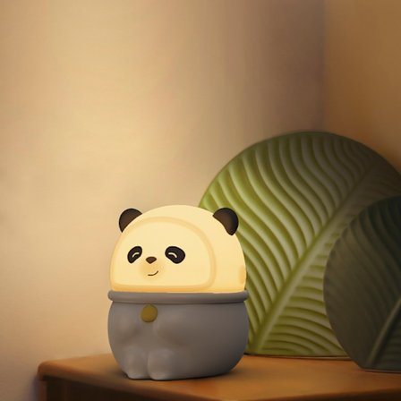 Pangdundun pieni yölamppu USB-lataus makuuhuoneen pehmeä valon väri