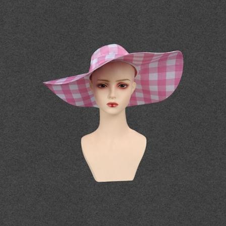 Margot Barbei Cosplay Rosa Klänning Damkostym Film Barbei Vuxen Damkostym Cosplay Fantasy Halloween Kostym M-WELLNGS M Hat