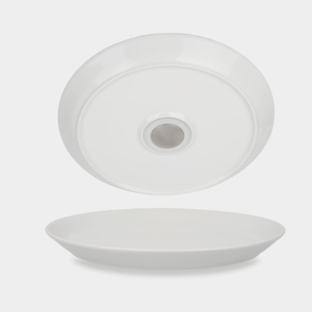 Magnetiska porslintallrikar Silwy Porcelain Magnetic Plate, vit, 23 cm, 2-pack