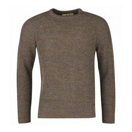 Barbour, Round-neck Knitwear Brązowy, Mężczyzna, Rozmiar: L