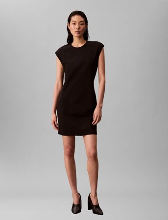 Calvin Klein Ponte Bodycon Mini Dress - Black - XXL