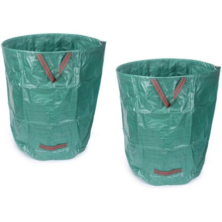 Trädgårdspåsar Trädgårdspåse 272L Extra starka trädgårdsavfallspåsar Trädgårdsavfallspåse Extra stark PP-avfallspåse 2-pack Trädgårdsavfallspåsar 