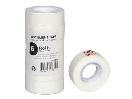 Dokumenttejp 33mx19mm - Lyreco - Kontorsmaterial - Tejp lim och häftmassa - Tejp - Dokument