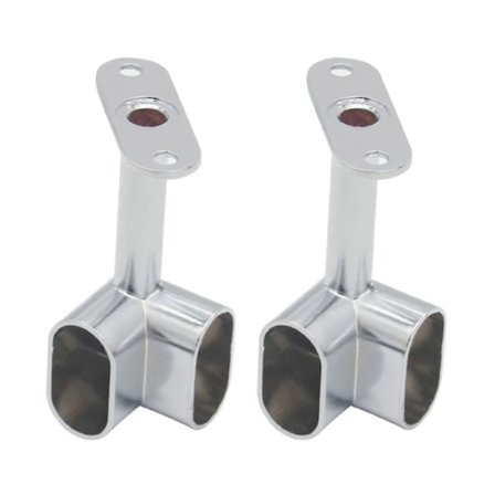 80mm Garderobestang Hjørne, Velegnet til Garderobeskab Tøjstang, 2 stk