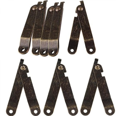 Møbelbeslag vintage hængsel (6 stk.)