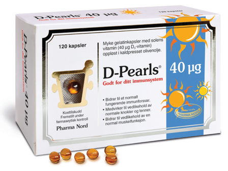 Pharma Nord Bio-D-Pearls 40 μg, 120 stk.