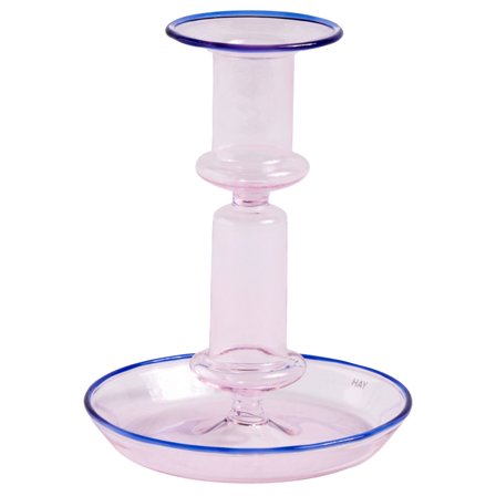 Hay Flare-kynttilänjalka medium, vaaleanpunainen