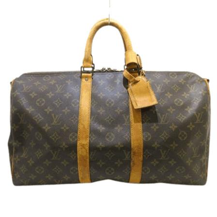 Louis Vuitton Vintage, Pre-owned Canvas Keepall Bruin, Dames, Maat:ONE Size