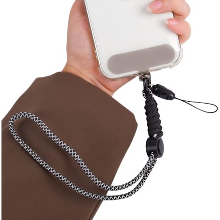 Kompatibel med Universal Mobiltelefon Lanyard Bærbar Håndledsrem Justerbar Anti-Lost Telefon Håndledsremme Lanyard Kompatibel med Alle Smartphones-Bl