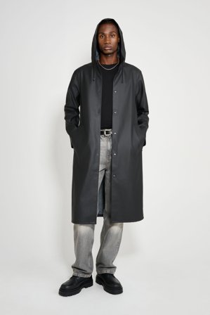 Stockholm Long Raincoat Black