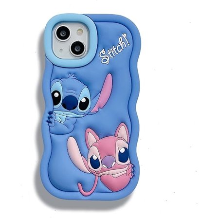 Til iPhone 13 Etui, Lilo & Stitch Blødt Silikon Sød Beskyttende Etui Cover til Telefon