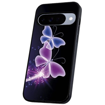 Google Pixel 10/10 Pro - Skal/Mobilskal Lila Fjärilar