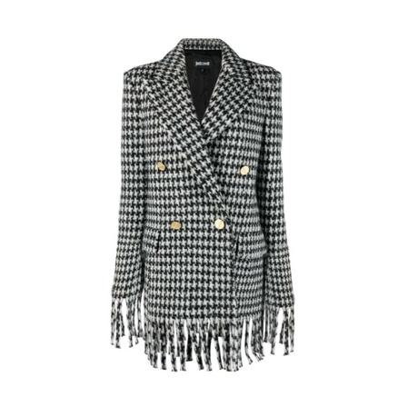 Just Cavalli, Double-Breasted Coats Zwart, Dames, Maat:S