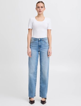 ICHI Ihzola Plain Ss - White - S