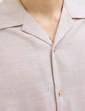 Jack & Jones Jjesummer Resort Shirt Ss Sn - Cream - XL