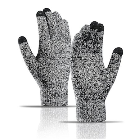 Vintervarm Beanie-lue, skjerf og hansker sett Unisex Vintervarm Strikket Beanie-lue Hals Hanske For Menn Kvinner