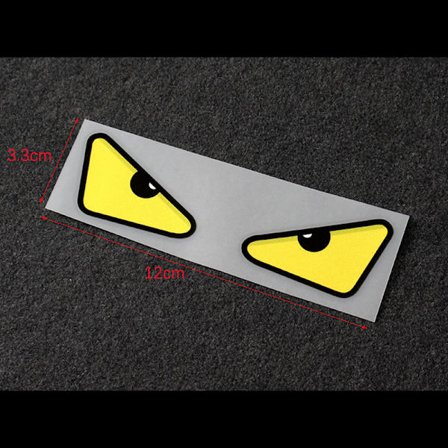 Devil eyes bilklistermärken bilhjälm elbil motorcykel refl
