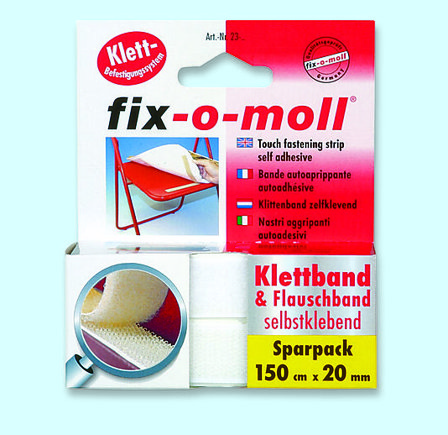 FIX-O-MOLL Borrelås selvklebende 25/01 60cm