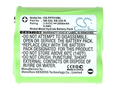 Batteri til strekkodeskanner for TRILITHIC TR-3, TR3