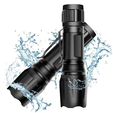 (2 st)LE LED-ficklampa, LE1000 kraftfull handhållen ficklampa, Super B