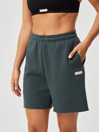 Björn Borg Studio Oversized Shorts Green M, Tøj & Bolig, Træningsbukser, Træningsshorts
