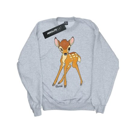 Bambi Girls Classic Cotton Sweatshirt 7-8 år Sports Grey