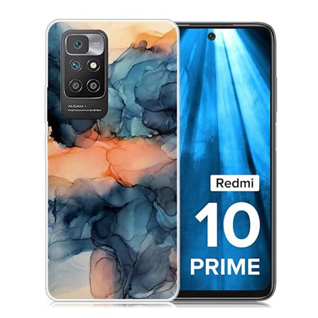Marmormotiv Xiaomi Redmi 10 Prime / Xiaomi Redmi 10 skal - Orange Mellan De Blå