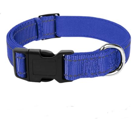 Heijastava koiranpanta pehmeällä neopreenivuorella, säädettävä nylonpanta pienille ja keskikokoisille koirille (20 mm leveä)
