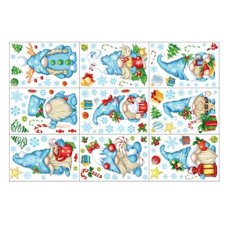 Jul statiske klistermærker vinduesdekaler 2 2