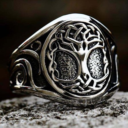 Ring - Norse Mythology - Yggdrasil - Stainless steel - High quality