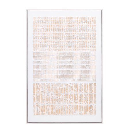 Lærredsmaleri – Beige, 80x120 cm, træramme