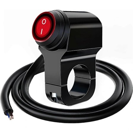 12V Motorsykkel ATV Vanntett Frontlysbryter for Styre, Motorsykkel Frontlysbryter for Styre, LED Tåkelys På/Av Bryter ...