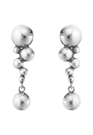 Georg Jensen GRAPE ÖH OXIDERAT SILVER H: 25 mm B: 5 mm. L: 96 Örhängen Dam ONESIZE