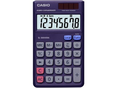 CASIO Miniräknare SL-300VERA - Lyreco - Kontorsmaskiner - Räknare - Miniräknare