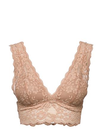 Bra Iris Lace Bralette Lingerie Bras & Tops Soft Bras Triangle Bras Lyserød Lindex