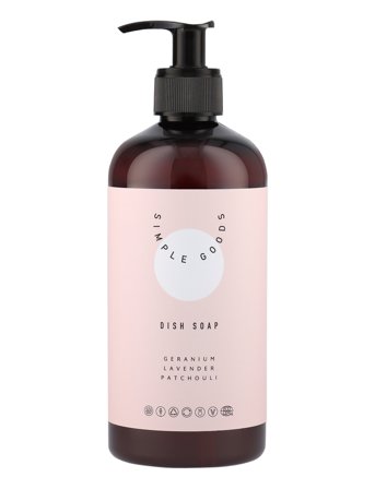 Simple Goods | Dish Soap, Geranium, Lavender, Patchouli | 450 ml
