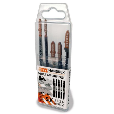 Mandrex ULTIMATE SET Stikksagblad 5 deler, Maskintilbehør & forbruk