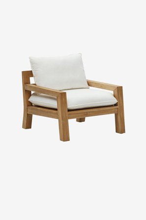 Kave Home - Utomhusfåtölj - forcanera - Vit - Utefåtöljer - Från Homeroom