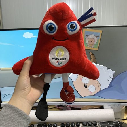 2024 Paris Maskotar dockor söta plyschleksaker