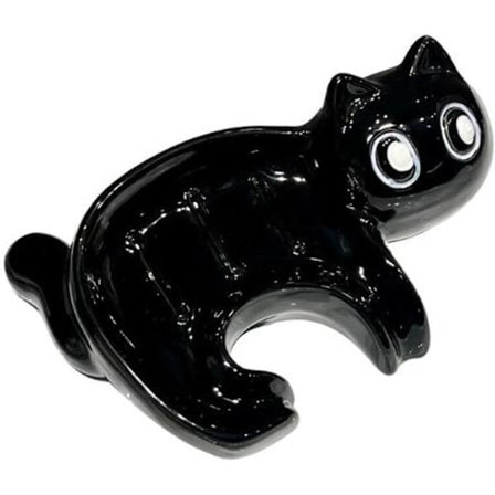 Keramisk katteformet sæbeskål, selvdrænende sæbeholder, til brusebad, badeværelse, køkken, vask, keramisk skålholder, selvdrænende sæbeholder, 