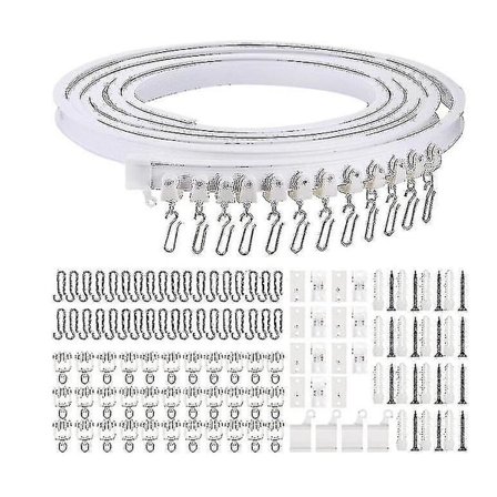 5 meter bøyelig takbuet gardinskinne fleksibel