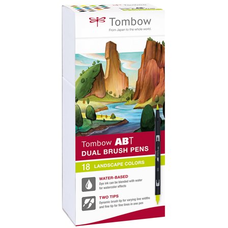 Tombow ABT Dual Brush Stift 18er-Set Landscape