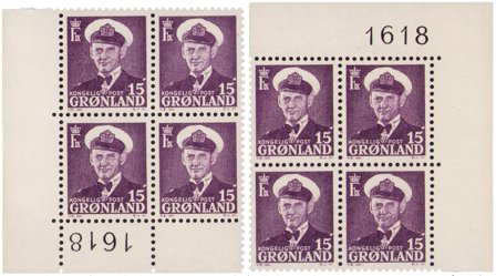 Grønland 1950 - AFA 31a - 4-blok - Postfrisk