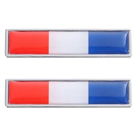 2 stk. Bil Dekorativt Klistremerke Nasjonalflagg Tema Klistremerke Dør Dekorativt Metallmerke