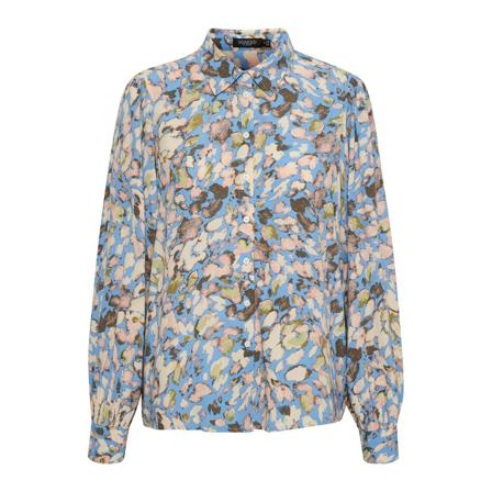 Soaked in Luxury Soaked In Luxury Slchrishell Shirt Ls Bluser 30406478 Allure Abstract Print Blå, Dame Skjorter