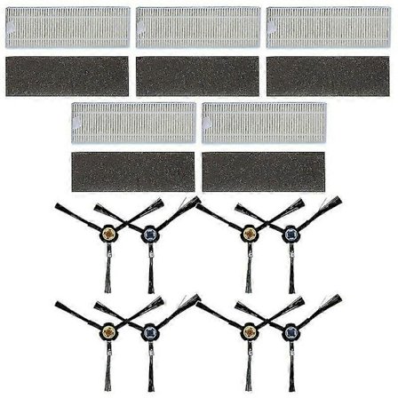 Sidoborste Filter Set För ZACO 501927 A9s Robotdammsugare Reservdelar Tillbehör
