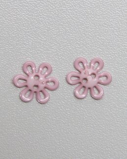 Knapp rosa blom 12 mm - New Old Company