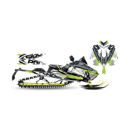 Dekalkit SweTown Waverunner Grønn - Polaris Axys 800 Switchback XCR 2018-2020